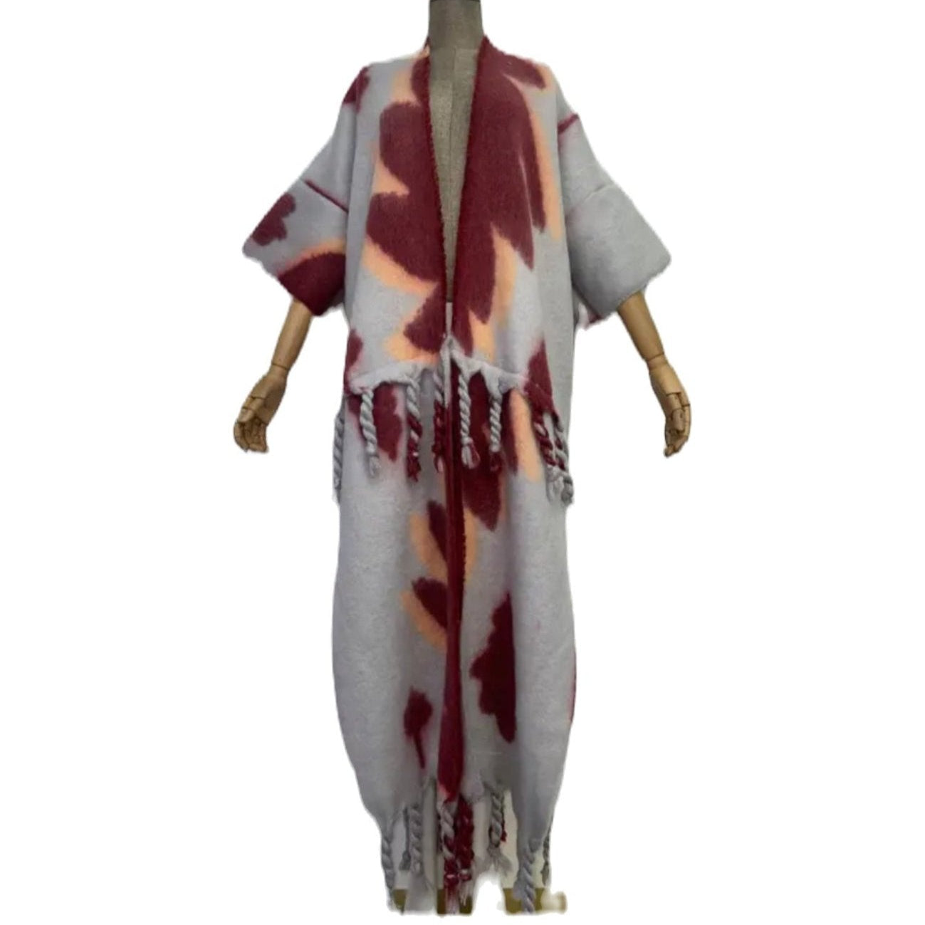 Peachy Girl Trench Jacket with Tassle