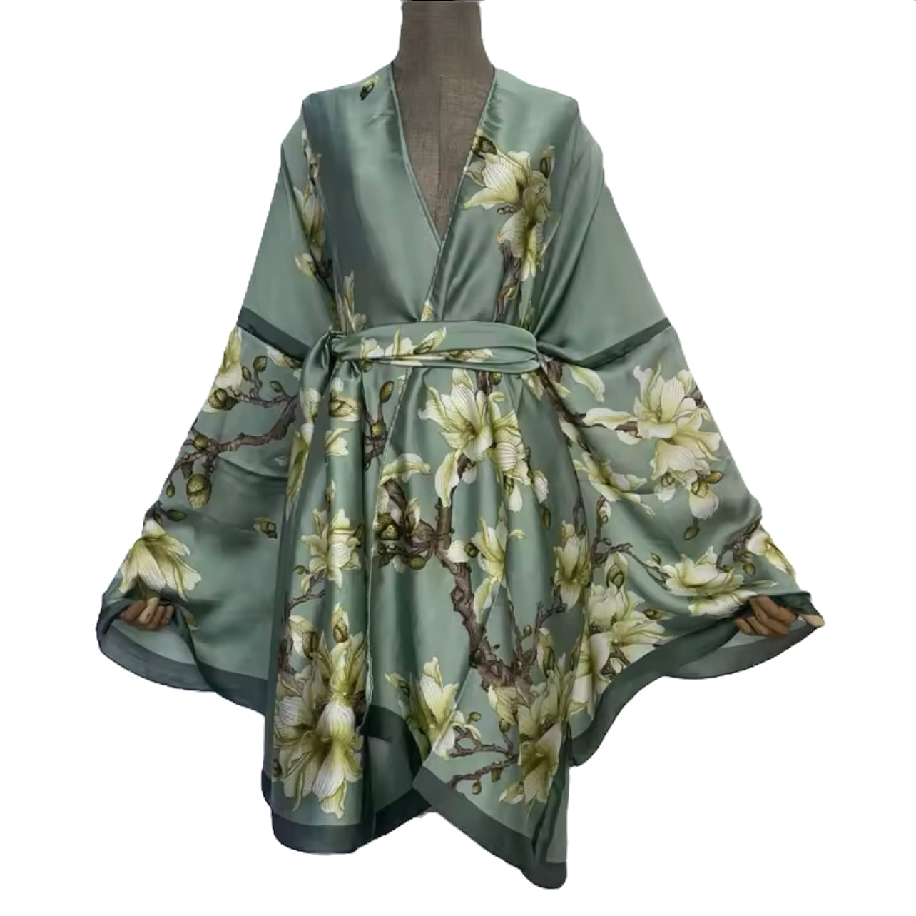 Sage Green Muumuu With Scarf/Short