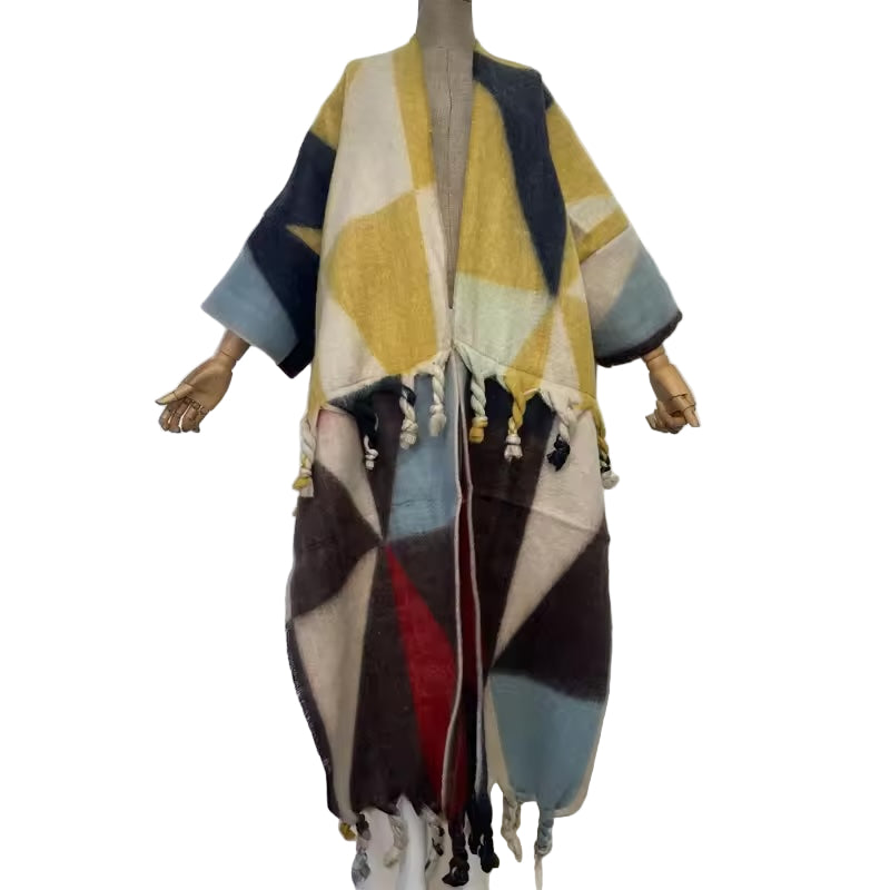 Asasa Trench Jacket with Tassle