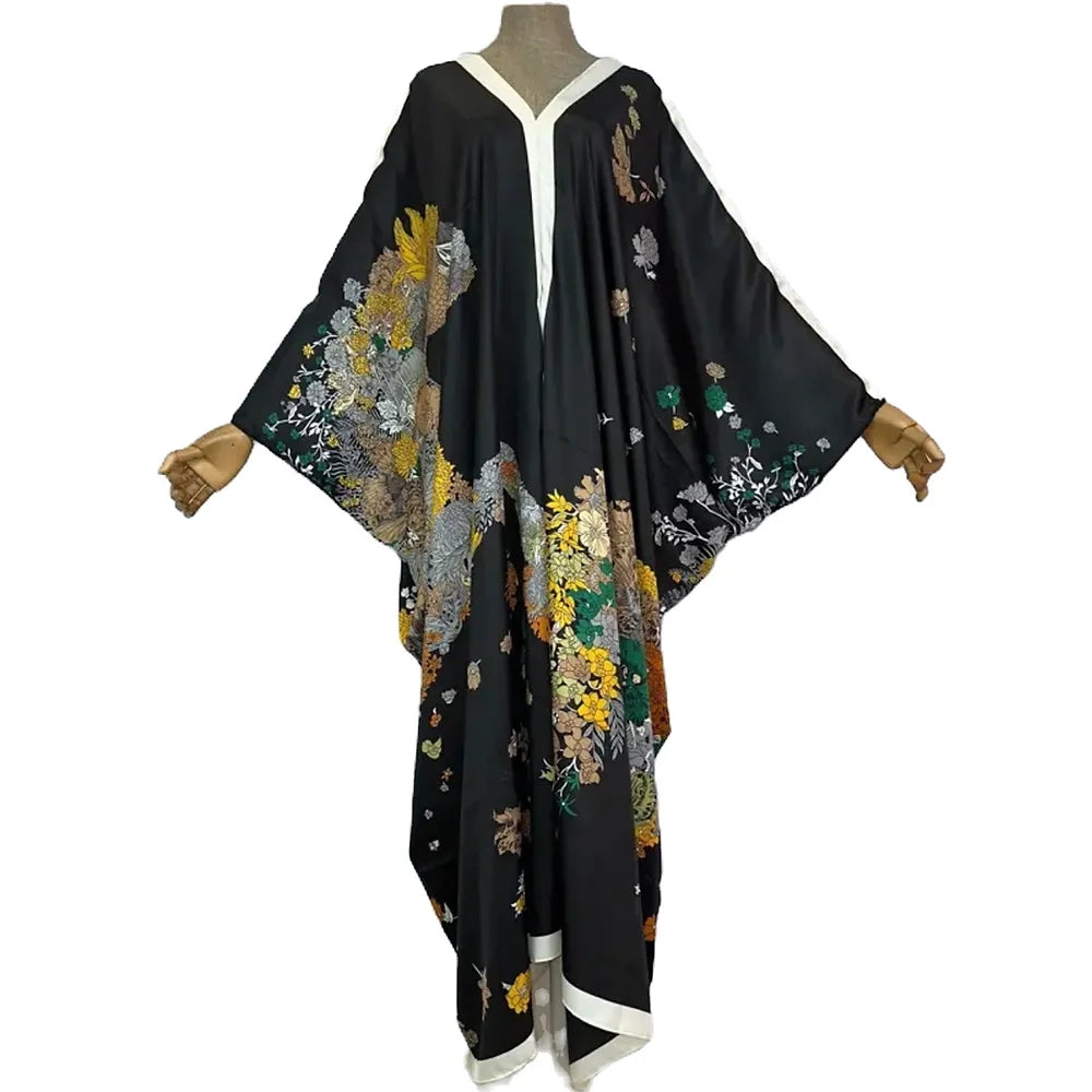 Black Muumuu Floral