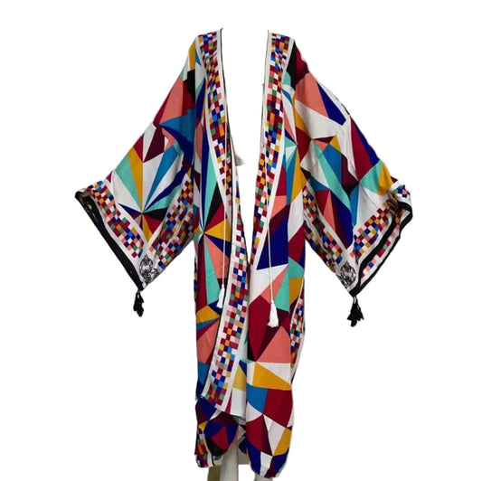 Geometric Sexy Kimono Kaftan Wear