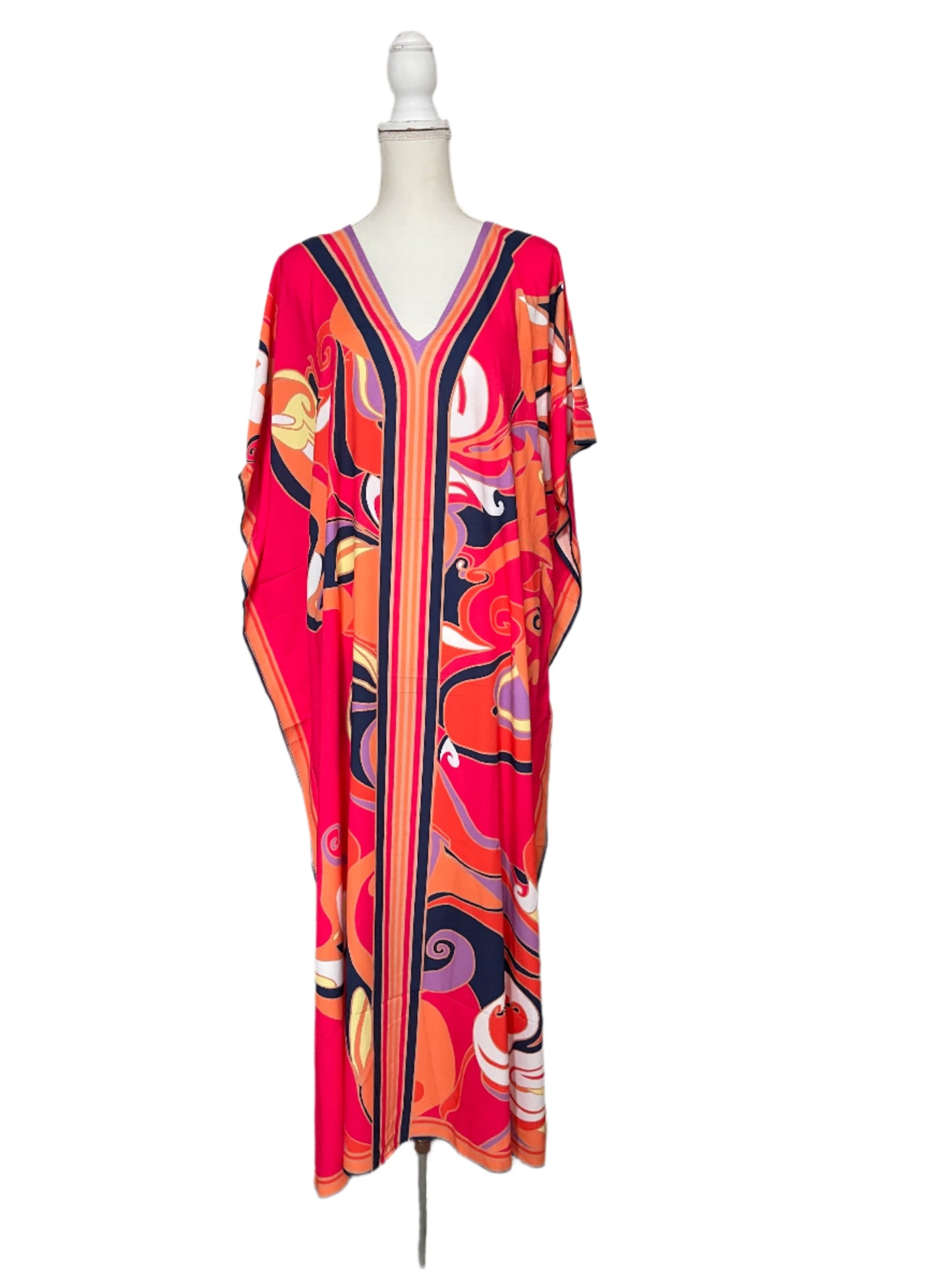 Pink & Purple Splash Muumuu/Kaftan