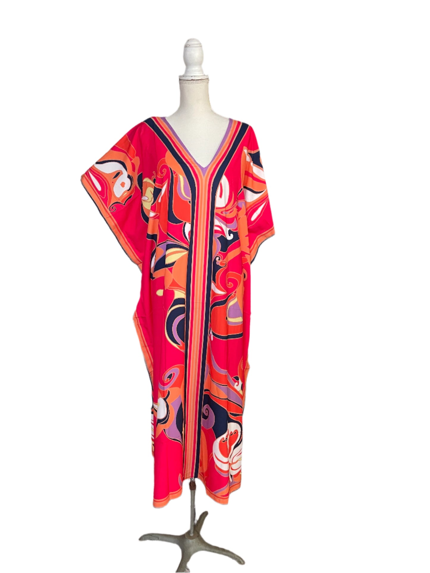 Pink & Purple Splash Muumuu/Kaftan