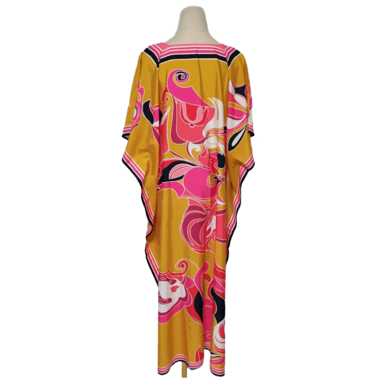 Mustard & Pink Kaftan/Muumuu