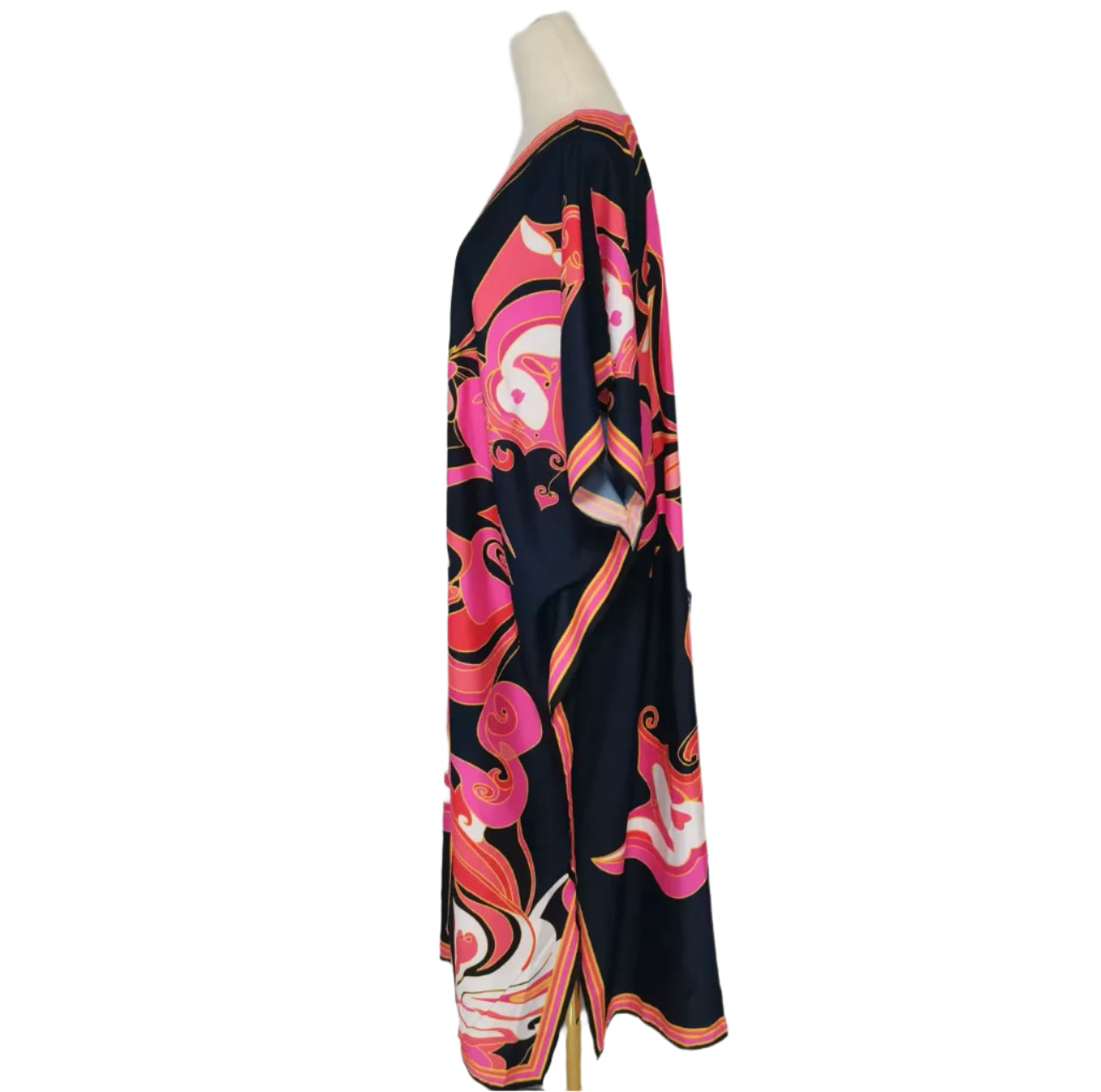 Black & Pink Multi Kaftan/Muumuu