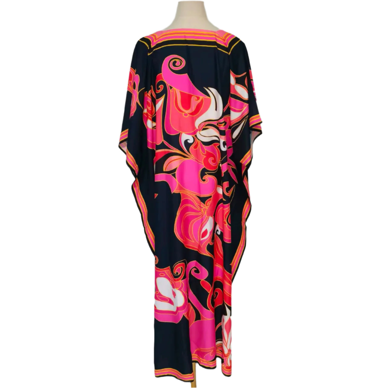 Black & Pink Multi Kaftan/Muumuu