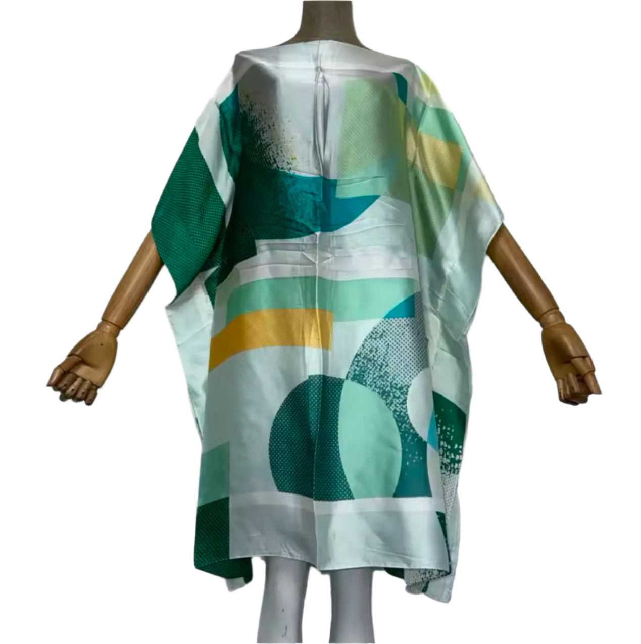 Hot Auntie - Shades of Green Loose Kaftan/Muumuu