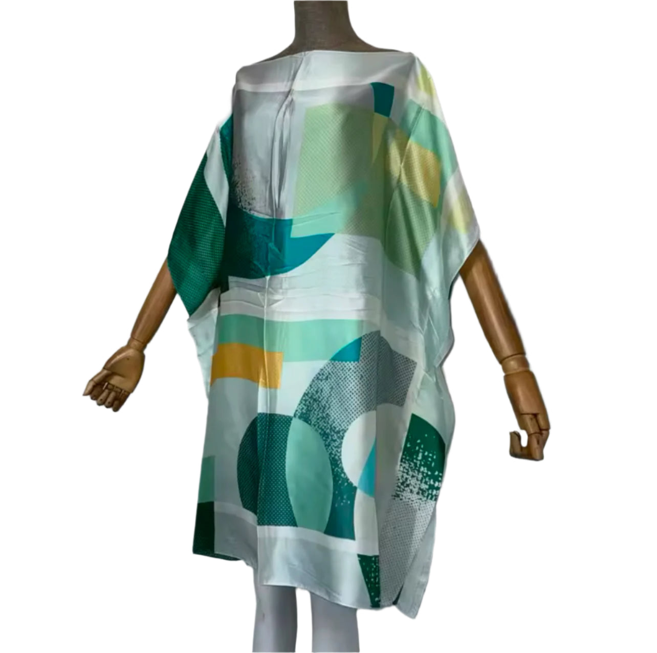 Hot Auntie - Shades of Green Loose Kaftan/Muumuu