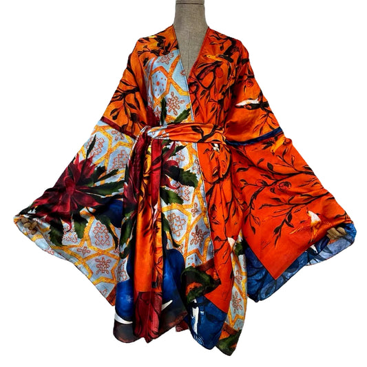 Rich Aunty Sexy Kimono Kaftan Wear