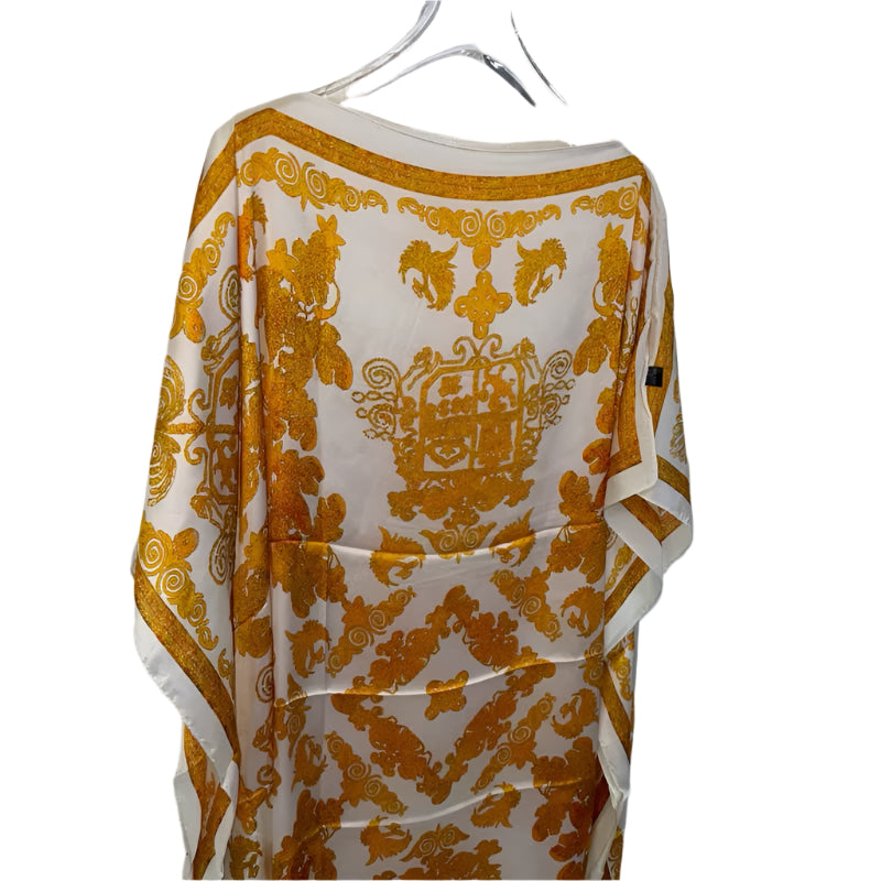 Gold & Cream Loose Kaftan/Muumuu