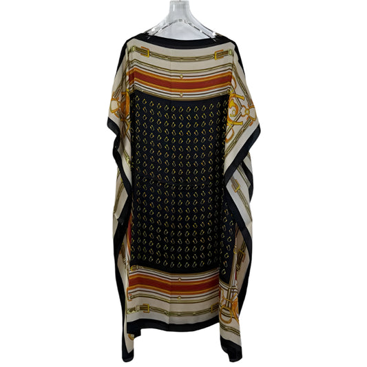 Rich Auntie - Black & Cream Loose Kaftan/Muumuu